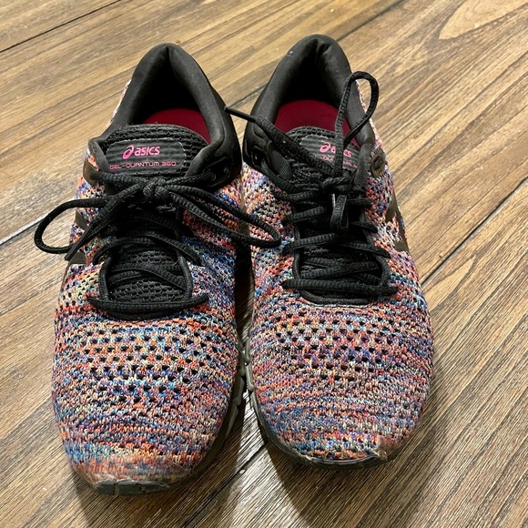 Asics Gel Quantum 360 Knit 2 Rainbow Multicolor Size 8.5 T89ON Athletic Shoe - Picture 10 of 10
